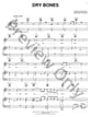 Dry Bones piano sheet music cover